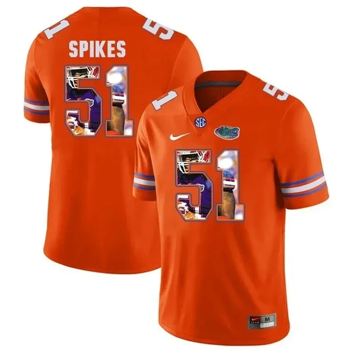 Florida Gators Orange Brandon Spikes College Football Portrait Jersey , NCAA jerseys
