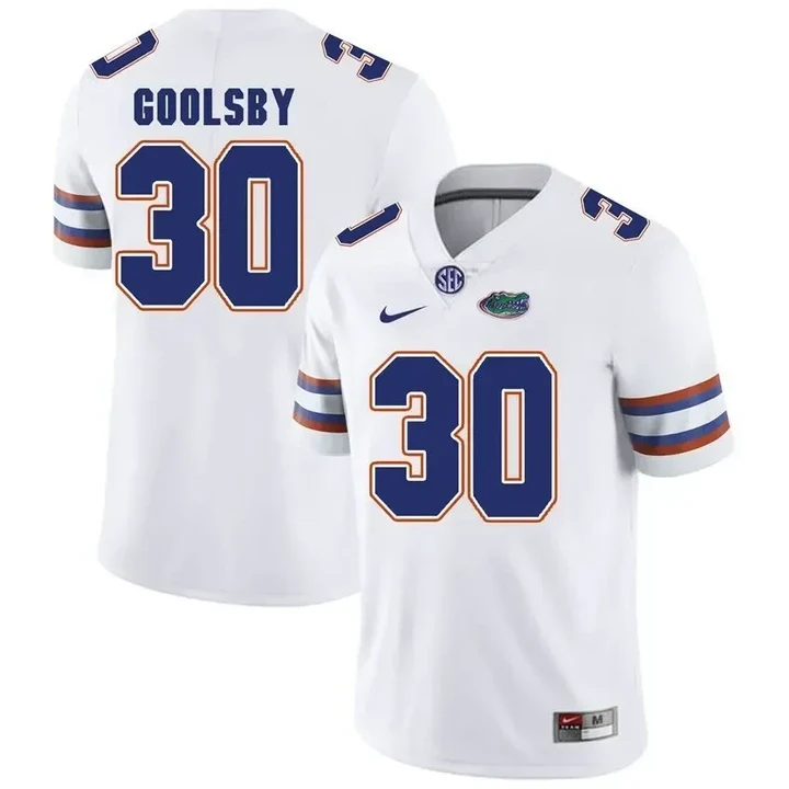 Florida Gators White DeAndre Goolsby Football Player Performance Jersey , NCAA jerseys