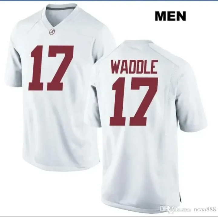 Men 2021 NCAA Playoff Alabama Crimson Tide #17 Jaylen Waddle College Football Jersey Jersey , NCAA jerseys