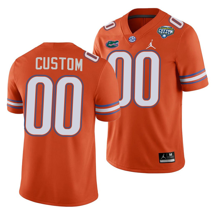 Men Florida Gators Custom 2020 Cotton Bowl Classic Orange College Football Jersey
