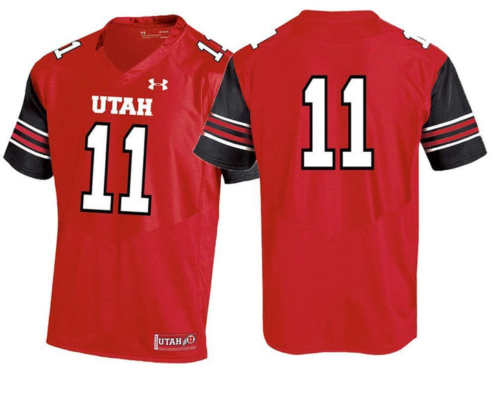 Male Utah Utes Red College Football Performance Jersey