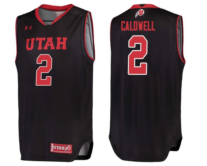 Utah Utes Black Kolbe Caldwell College Basketball Jersey