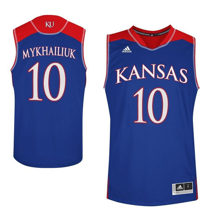 Male Kansas Jayhawks Royal Sviatoslav Mykhailiuk College Basketball Jersey