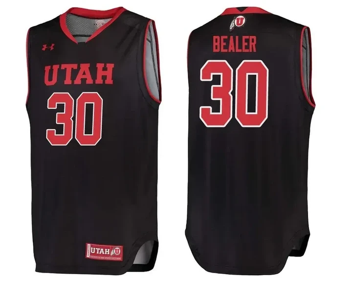 Utah Utes Black Gabe Bealer College Basketball Jersey , NCAA jerseys