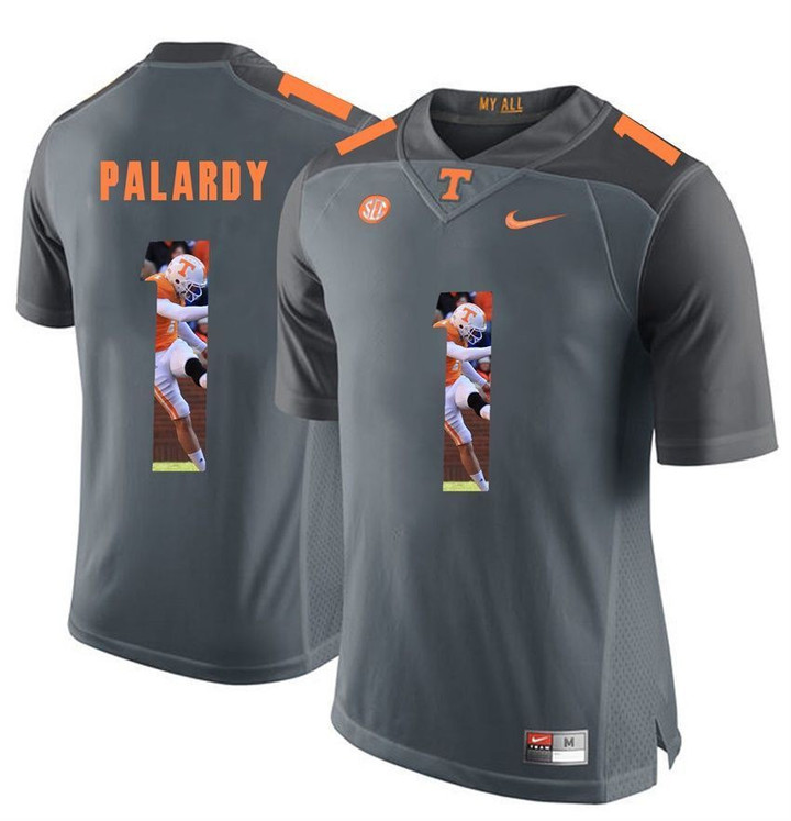 Tennessee Volunteers Grey Michael Palardy Player Pictorial Jersey