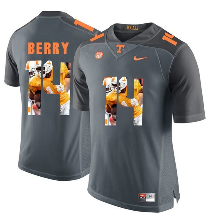 Tennessee Volunteers Grey Eric Berry Player Pictorial Jersey