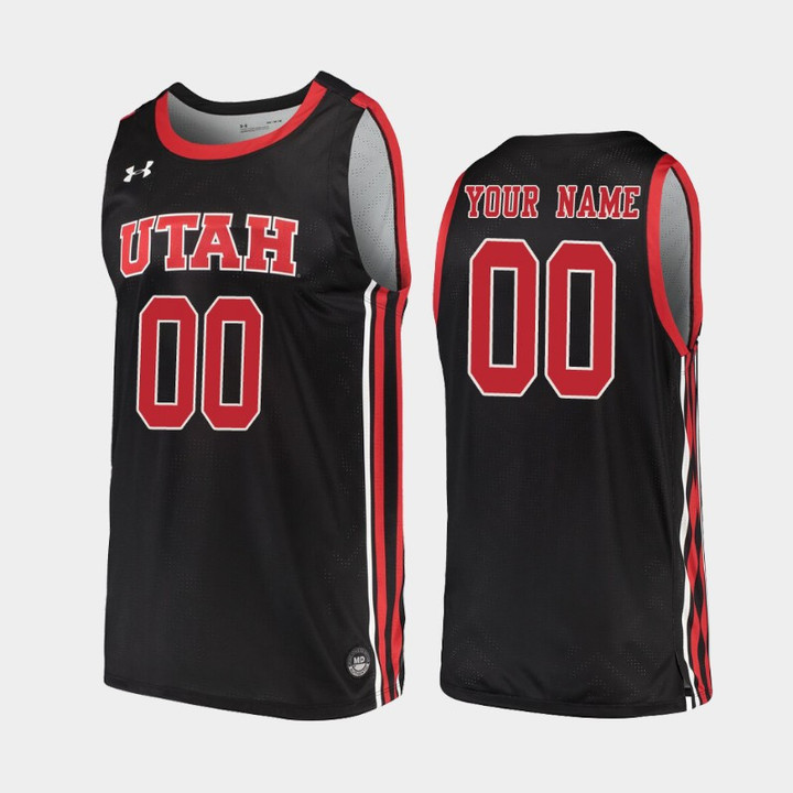 Utah Utes Custom Black 2019-20 Replica College Basketball Jersey - Youth