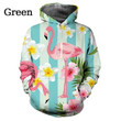 Flamingo Printed Unisex Casual Hoodie