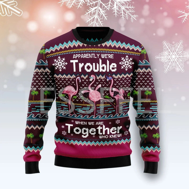 Christmas Ugly Sweater Cartoon print
