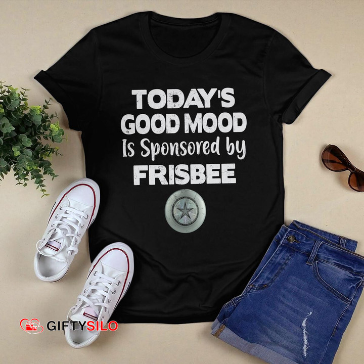 Today's good mood is sponsoewd by frisbee Ultimate frisbee T shirt