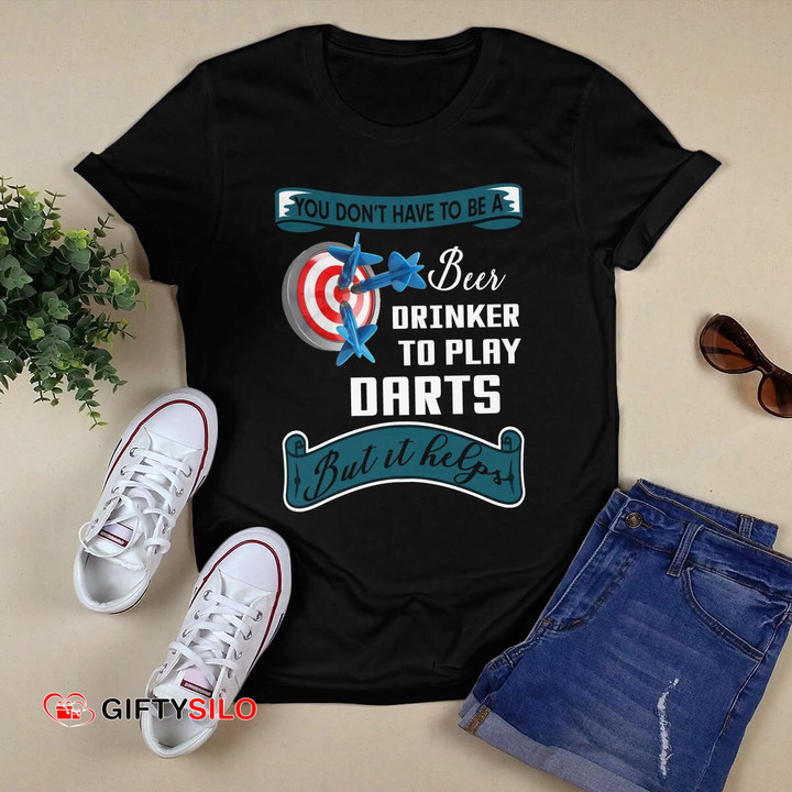 You don't have to be a beer drinker to play darts but it helps Darts Hoodie