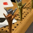 This the discount for you : 3pcs New Funny Cribbage Pegs Alloy Middle Finger Creative Interactive Board Game Evil Fun Card Game Peg Rock six gesture