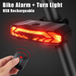 This the discount for you : USB Rechargeable LED Bicycle Alarm Bike Taillight Turn Signal Lights Bike Light Rear Smart Bike Wireless Remote Warning Light
