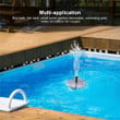 This discount is for you : Floating Solar Fountain Garden Water Fountain Pool Pond Decoration Solar Panel Powered Fountain Water Pump Garden Decoration
