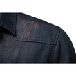 This is a discount for you : Men's Denim Shirt High Qualituy Elastic Cotton Long Sleeve Shirt Black Casual Slim Clothing Navy Blue Mens Fashion Shirt 2023