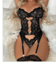 This is a discount for you : Heart Decor Lace Garter Bustier Set Women Sexy Underwear Lingerie Clothing Suit Sissy Fashion Casual Summer Spring