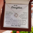 This is a discount for you : To My Daughter | "I Believe In You" | Love Knot Necklace