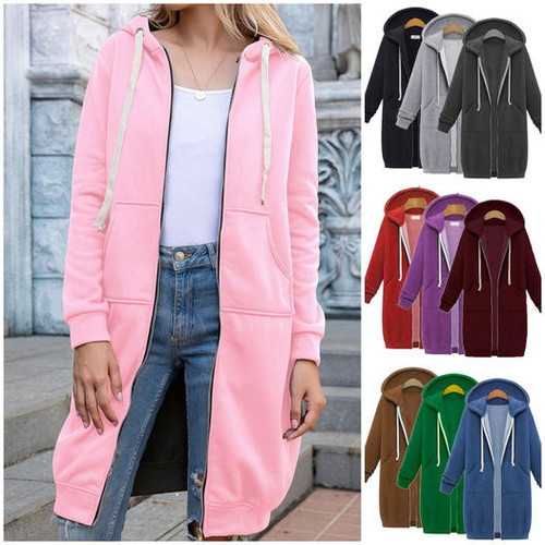 This is a discount for you : Long solid color oversized hoodie
