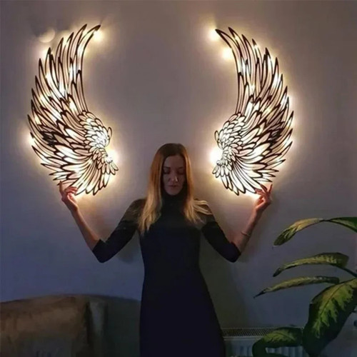 This is a discount for you : ✨1 PAIR ANGEL WINGS METAL WALL ART WITH LED LIGHTS-🎁GIFT TO HER