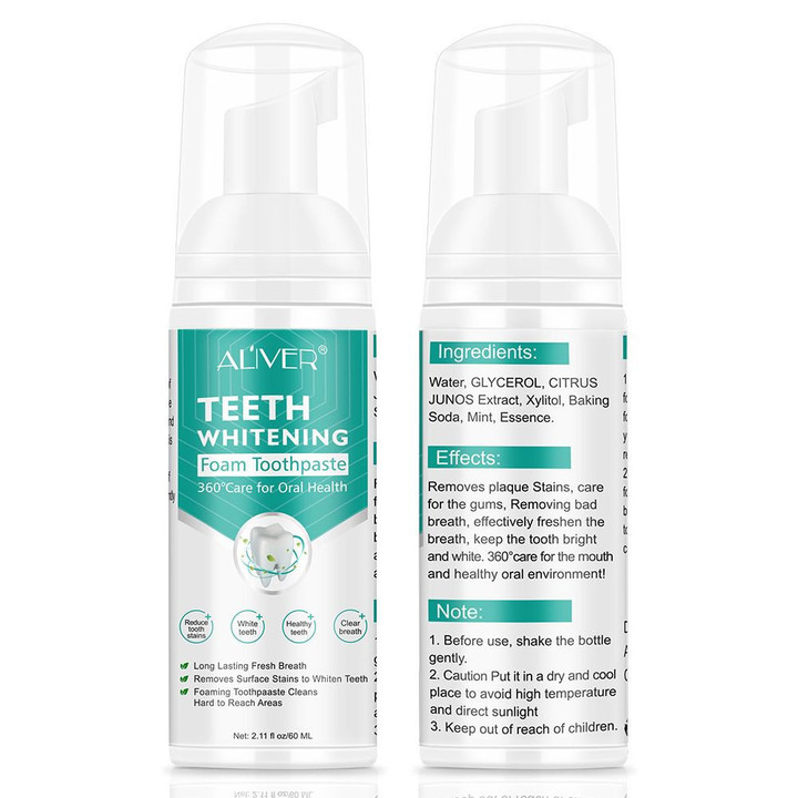 This discount is for you : New Deep Cleansing Oral Hygiene Breath Dental Tool Teeth Whitening Mouth Wash Teeth Mousse Toothpaste Whitening Foam