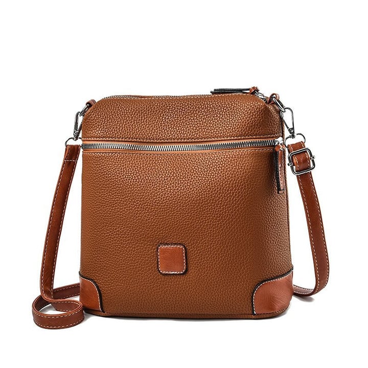 This discount is for you : 2023 New Fashion Lychee Pattern Women's Bucket Bag Retro Messenger Bag High Quality Retro One Shoulder Simple Messenger Tote Bag