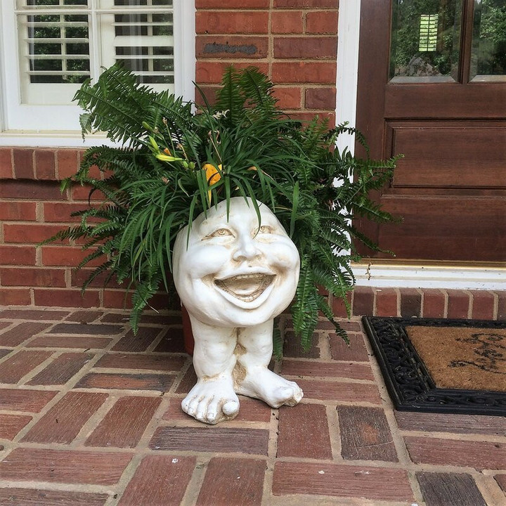 This is the discount for you : Mugglys Face Statue Planter - Happy New Year