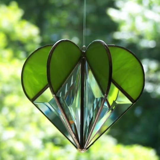 This the discount for you : Stained Heart-shaped Suncatcher-The Best Gifts