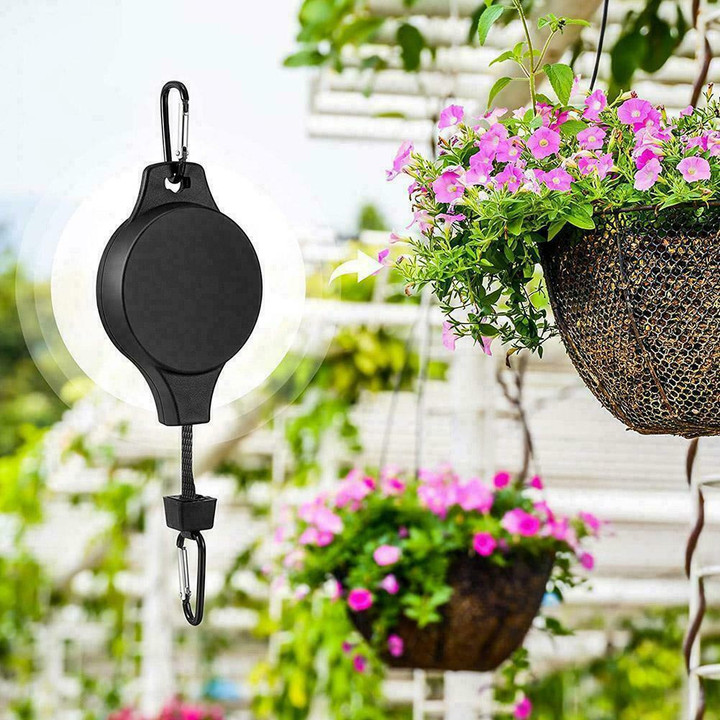 This discount is for you : 🌳Plant Pulley Set For Garden Baskets Pots, Birds Feeder