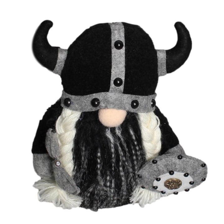 This discount is for you : Viking Warrior Gnome Doll Plush/Resin Craft Ornaments