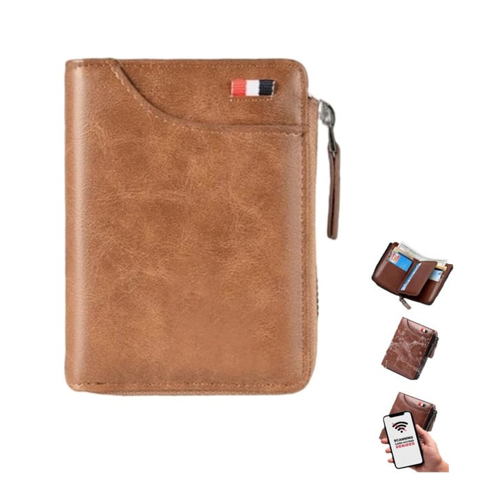 THIS IS A DISCOUNT FOR YOU : New Fossy Multi-functional RFID Blocking Waterproof Durable PU Leather Wallet