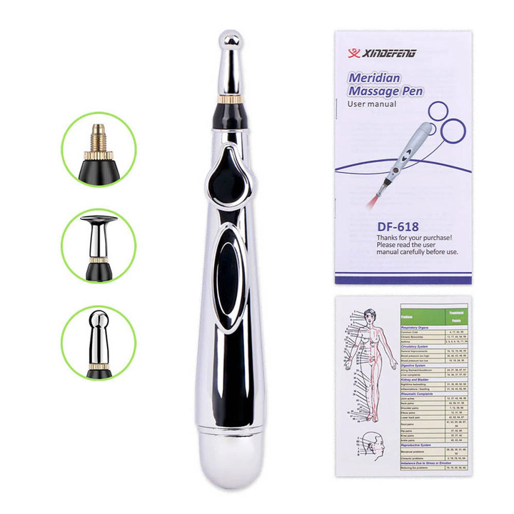 THIS IS A DISCOUNT FOR YOU : Electric Acupuncture Point Massage Pen Pain Relief Laser Therapy Electronic Meridian Energy Pen Body Head Back Neck Leg Massager
