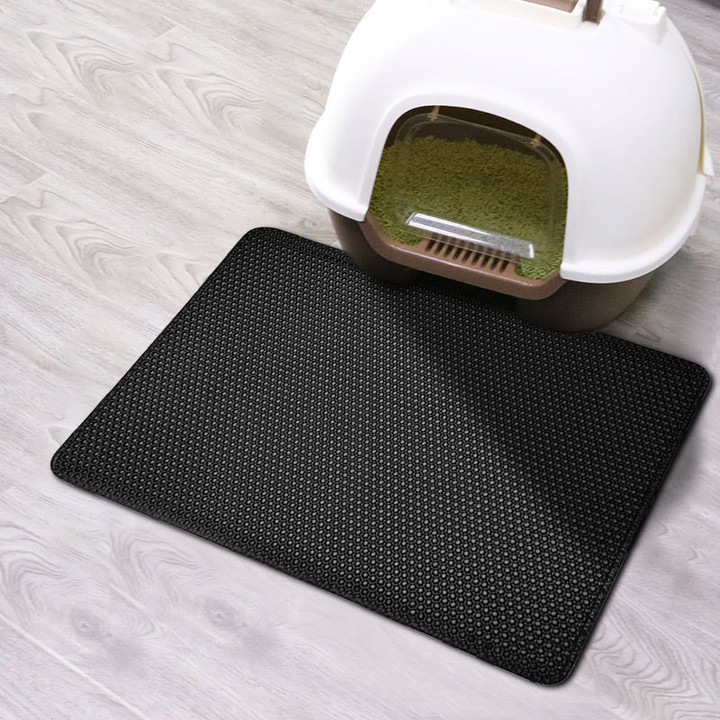This a discount for you : Waterproof Pet Cat Litter Mat Double Layer Pet Litter Box Mat Non-slip Sand Cat Pad Washable Bed Mat Clean Pad Products