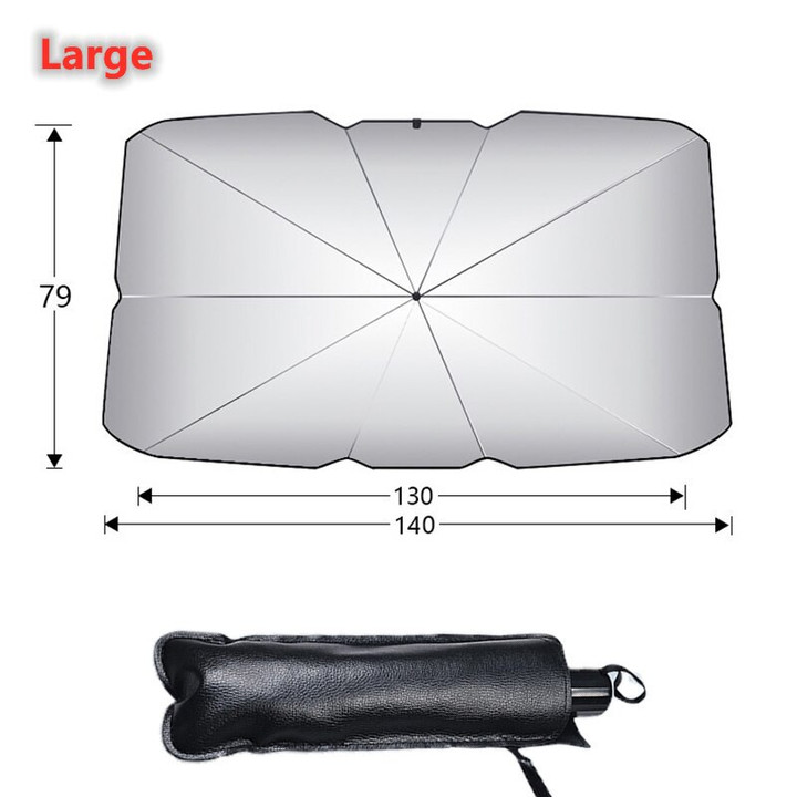 This a discount for you : Car Sunshade Umbrella Car Sun Shade Protector Parasol Summer Sun Interior Windshield Protection Accessories For Auto Shading