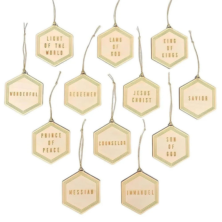 This discount is for you : Names Of Jesus Ornaments