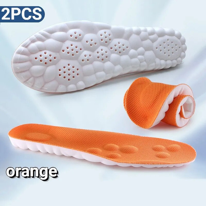 This discount is for you : 4D Massage Shoes Insoles Super Soft Running Sports Insole for Feet Baskets Shoe Sole Arch Support Orthopedic Inserts Unisex
