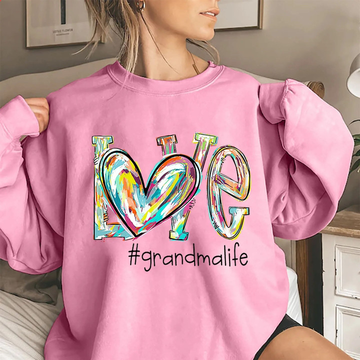 This discount is for you : Birthday Gift For Family, Grandma Custom Sweatshirt