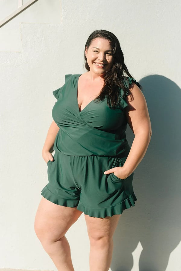 This discount is for you : Swim Romper Built-in Bra