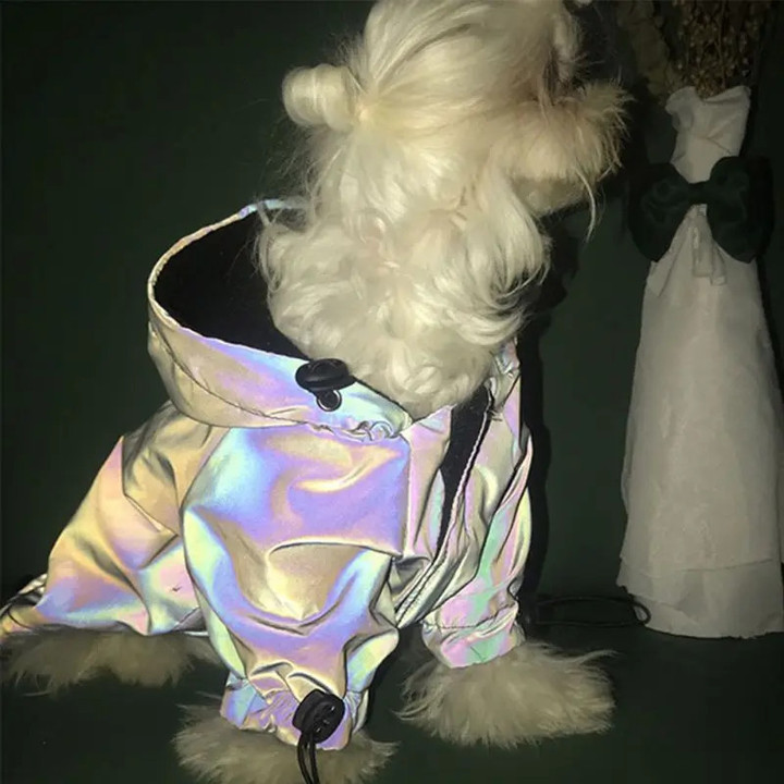 This is a discount for you : Fashion Pet Clothes Flashing Dogs Hoodie Jacket Reflective Clothing for Small Medium Large Dogs Jacket Clothing Pet Costume