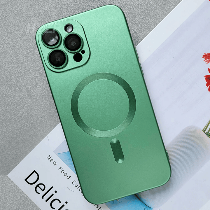 This is a discount for you : Metallic paint frameless magnetic phone case