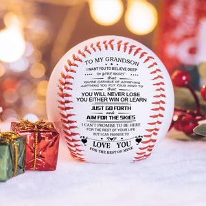 This discount is for you : To My GrandSon - You Will Never Lose - Baseball