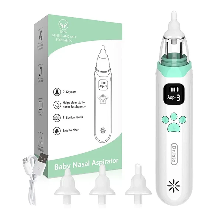 This is a discount for you : Dr.isla Baby Nose Cleaner Silicone Adjustable Suction Electric Child Nasal Aspirator Safety Convenient Low Noise