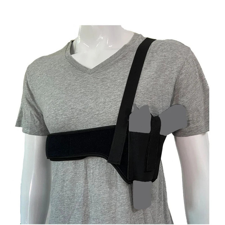 This is a discount for you : AIIOU Black Holster Clip Shoulder Undershirts Personality Cos Shooting Hunting Handgun Glock Underarm Adjustable Shoulder