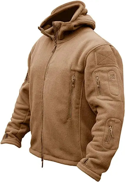 This is a discount for you : Men's Tactical Jacket Autumn Winter Outdoor Warm Fleece Combat Military Hooded Coats Male Sports Hiking Polar Hoodie Jackets