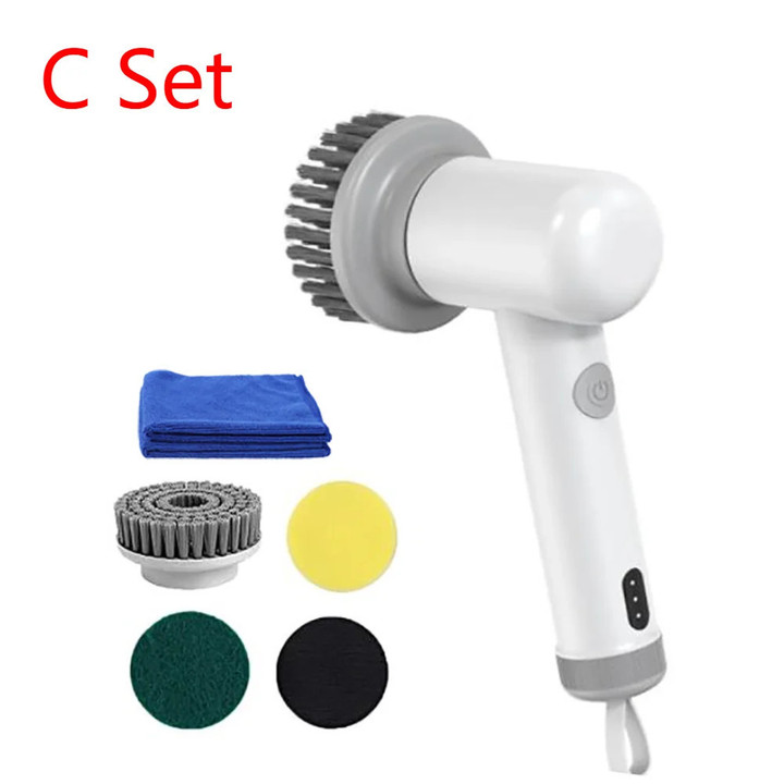 THIS IS A DISCOUNT FOR YOU - Wireless Electric Cleaning Brush USB Rechargeable Rotating Brush For Cleaning Spin Scrubber Power Cleaner Kitchen Cleaner