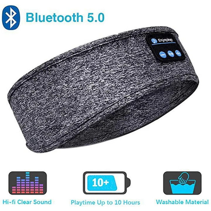 THIS IS A DISCOUNT FOR YOU - Wireless Bluetooth Headband Sleeping Headphones Sports Earphone Music Hat with Thin HD Stereo Speakers Eye Mask for Side Sleeper