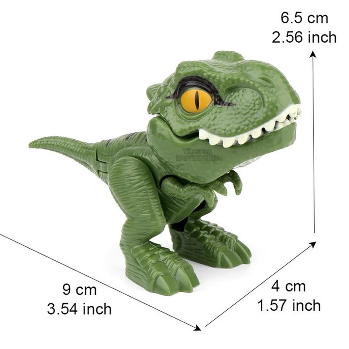This is a discount for you : Bite Hand Finger Animal Dinosaur Tricky Model Chameleon Hippo Elephant Interactive Creative Joints Fidget Toy Dino Birthday Gift