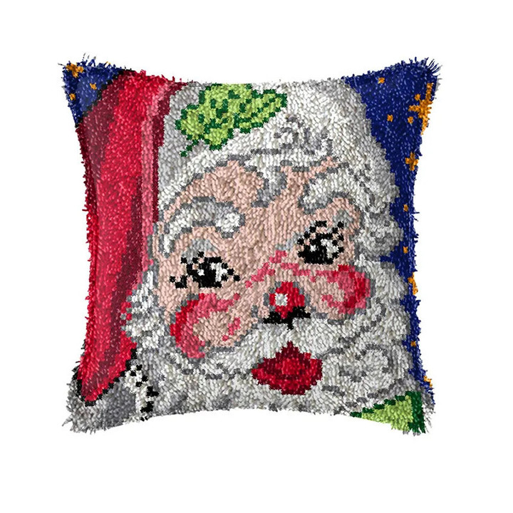 This is a discount for you : DIY Christmas Style Latch Hook Kits Smyrna Pillowcase Knot Pillow Package Latch Hook Kit Set For Needlework Embroidery Cushion