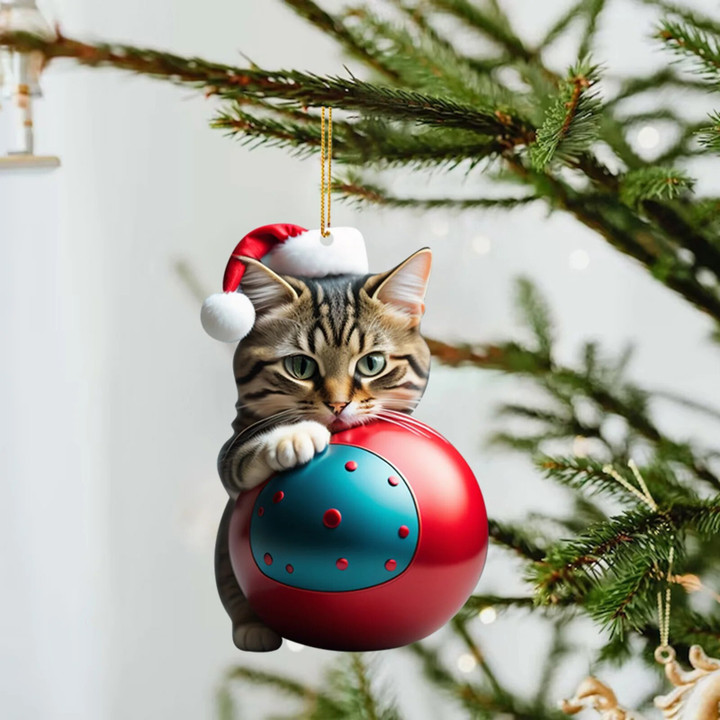 This is a discount for you : Cartoon Cute Cat 2023 Christmas Ornaments Hanging Decoration Gift Christmas Hanging Tree Personalized Pendant Party Supplies