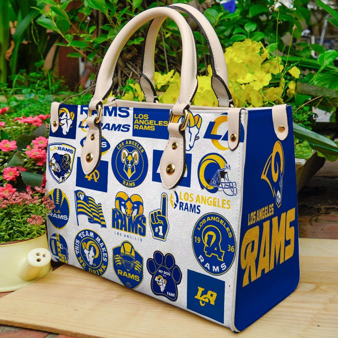 Los Angeles Rams Leather Bag - printlen