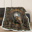 Celtic Owl Sherpa Blanket